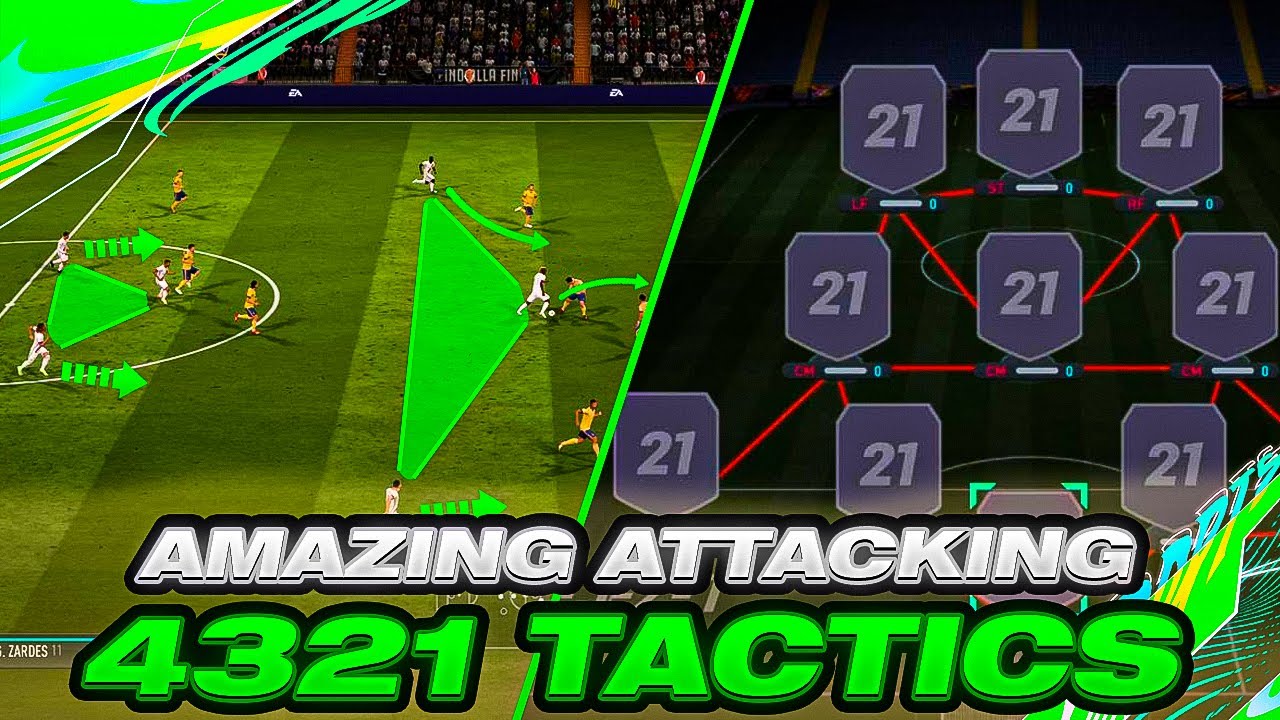 INCREDIBLE ATTACKING 4321 CUSTOM TACTICS + INSTRUCTIONS! HIGH RISK/HIGH REWARD FOOTBALL ON FIFA 21