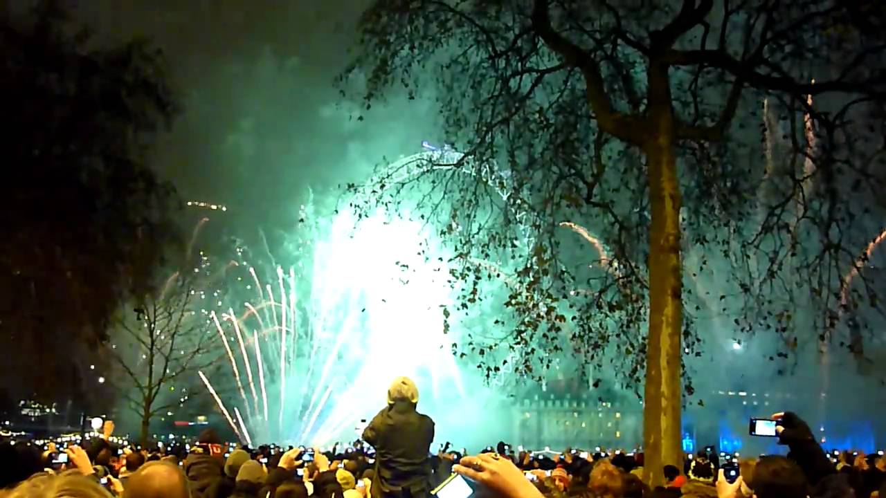 London Eye Fireworks 2011 New Year