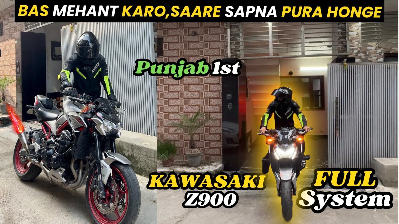 Finally Taking delivery of Dreambike❤️| 2025 kawasaki Z900 | Punjab First Aniversary Edition |
