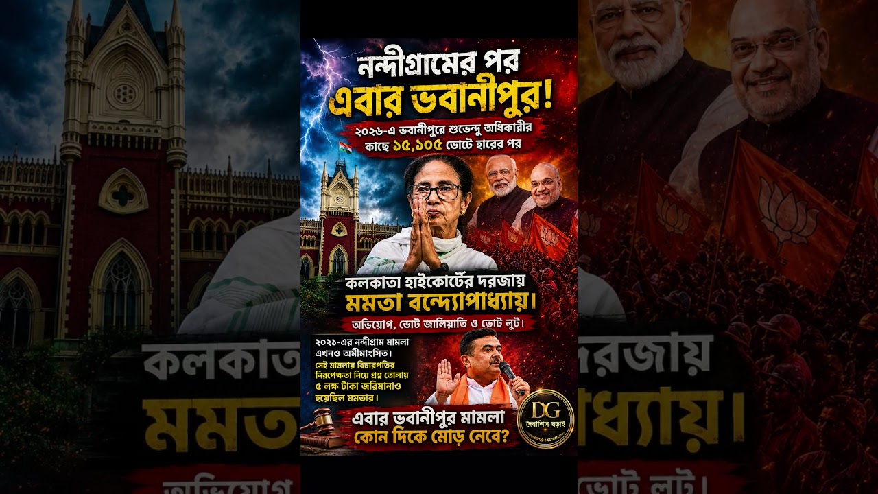 After Nandigram, Now Bhabanipur? #WestBengalPolitics #MamataBanerjee #SuvenduAdhikari #tmc #bjp