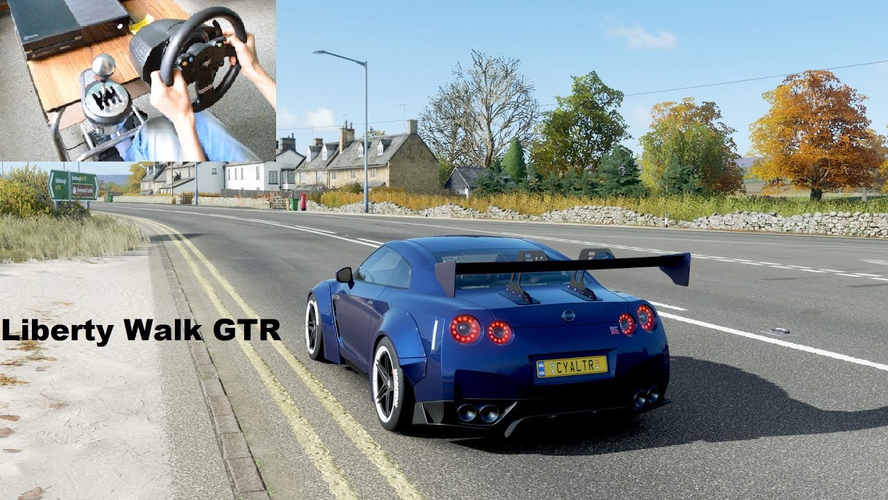 Insane Liberty Walk Nissan GTR - Forza Horizon 4 Gameplay (Steering Wheel & Shifters)