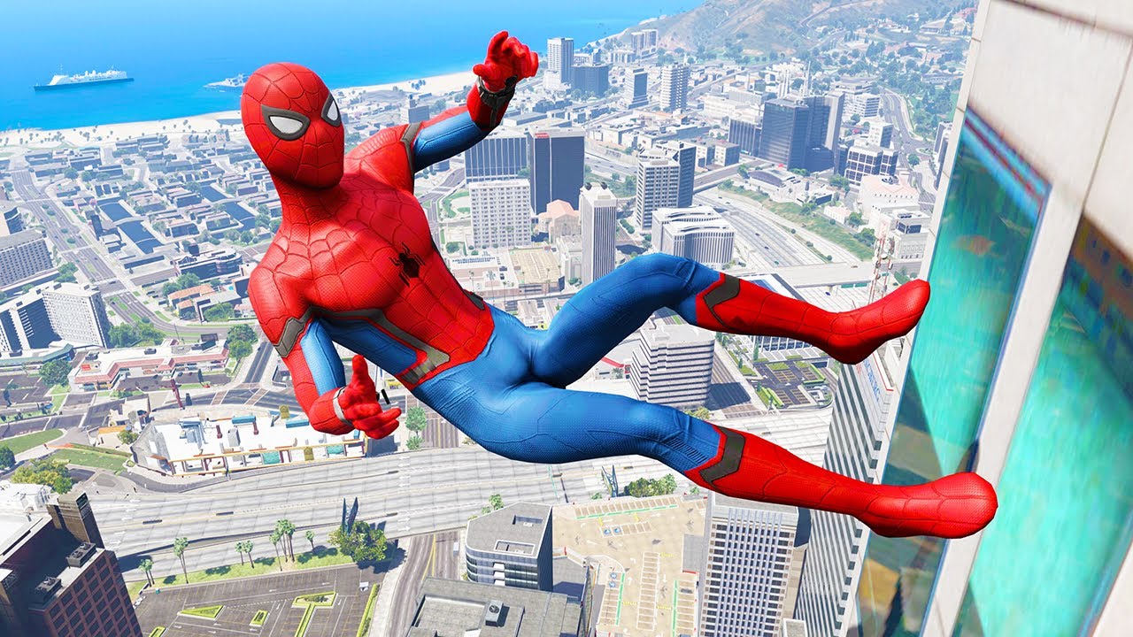 GTA 5 Falling off Highest Buildings #44 (Funny Moments & Gameplay Fails)
