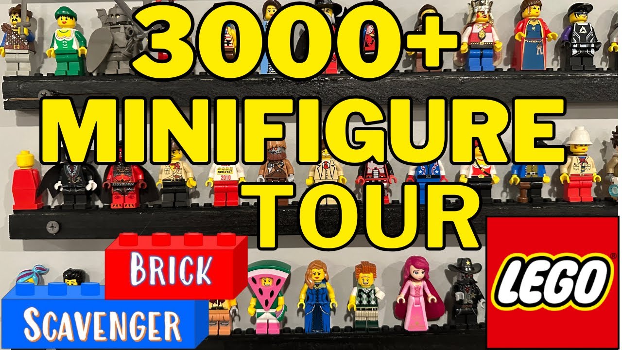 3000+ Lego Minifigure Collection Room Tour including Star Wars, Marvel, CMF, Ninjago, and more!