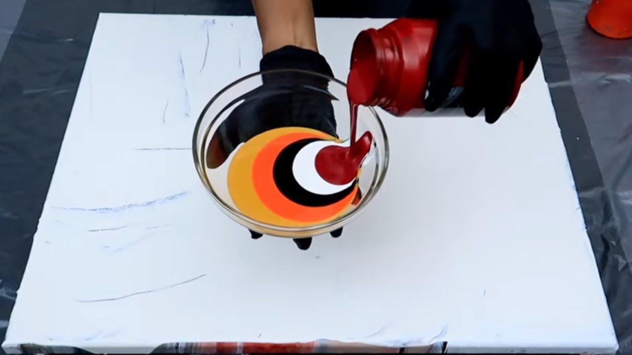 Best Beginner Pour Painting Technique |Best Beginner Pour Painting Technique using Only Three Colors