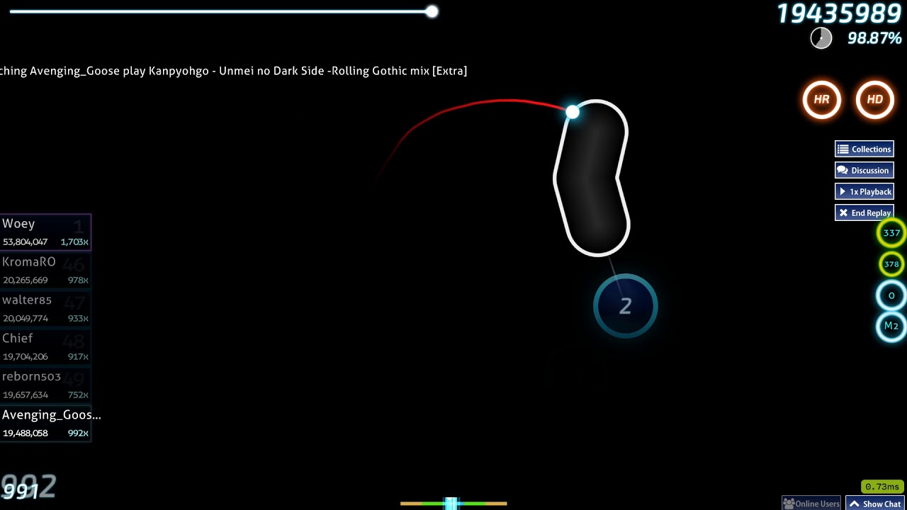 Kanpyohgo - Unmei no Dark Side -Rolling Gothic mix [Extra] HDHR 98.63%