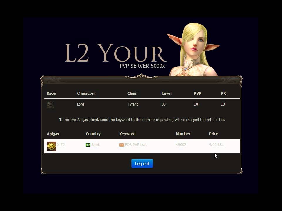 L2J SMS Donate System