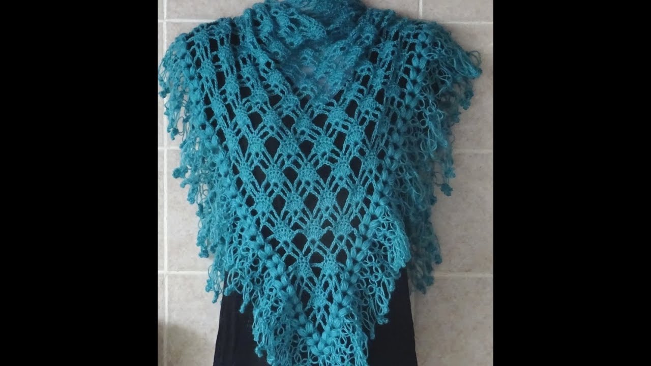 CROCHET SHAWL NR.11 * PRETTY AND EASY PATTERN FOR A SHAWL *
