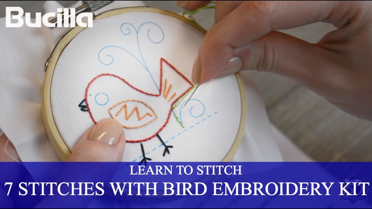 Learn 7 Embroidery Stitches with Bucilla Learn to Stitch Kit