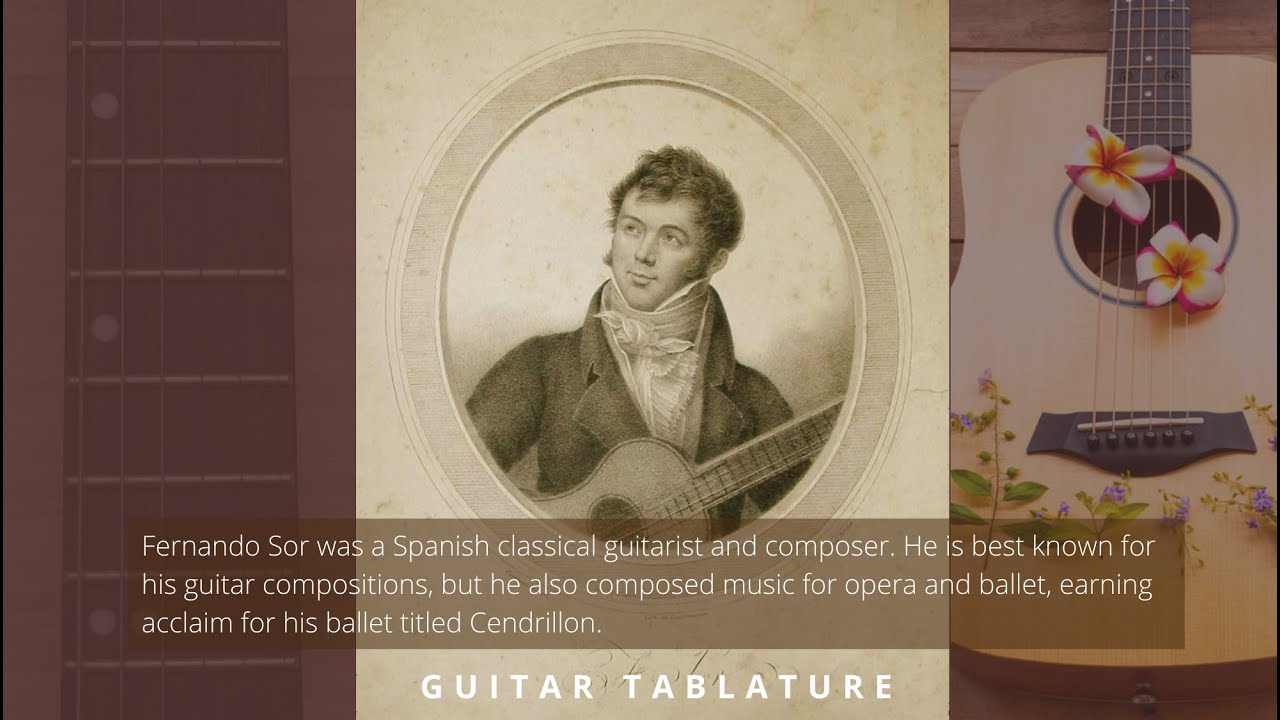 Guitar TAB - Fernando Sor : Opus 60 No 25 | Tutorial Sheet Lesson #iMn
