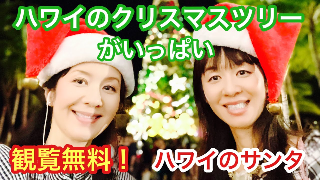 ハワイ年末！家族や好きな人と一緒に沢山のクリスマスツリーを見に行こう！12／31までやってるよ！2022 Hawaii City lights& Christmas trees