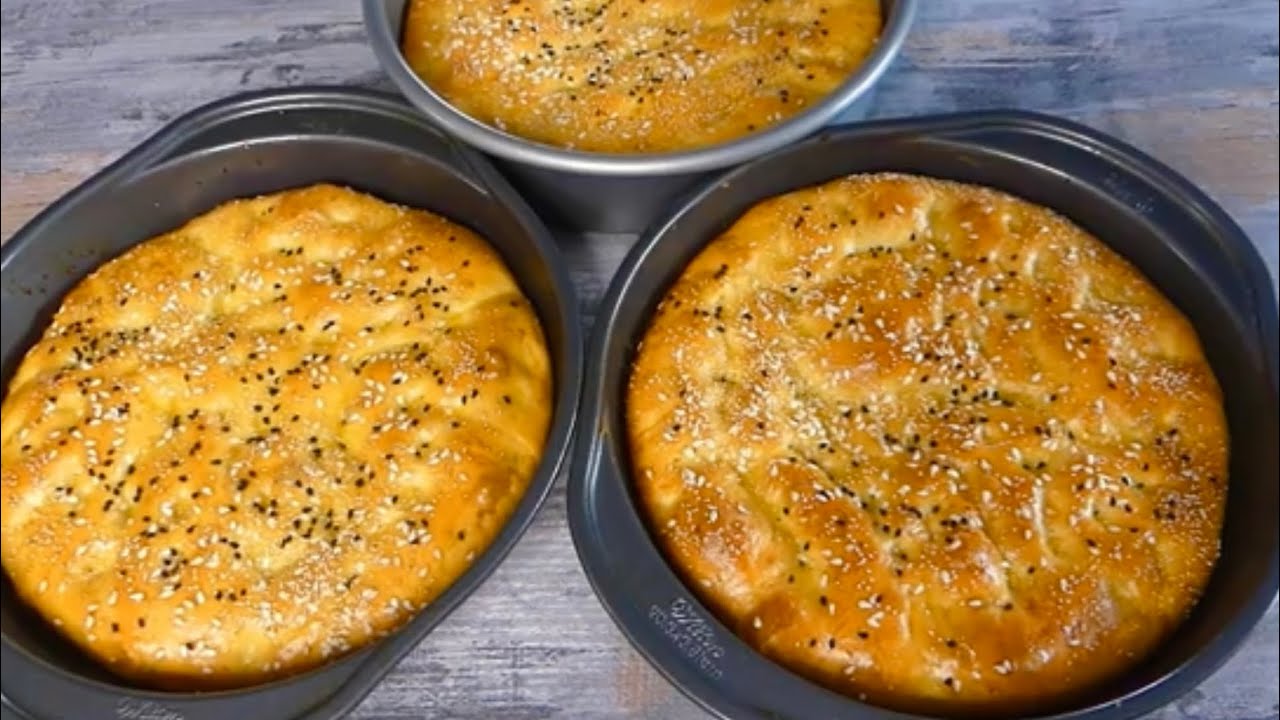 Naan Sheermal Without Kneading The Dough نان شیرمال بدون دست زدن به خمیر