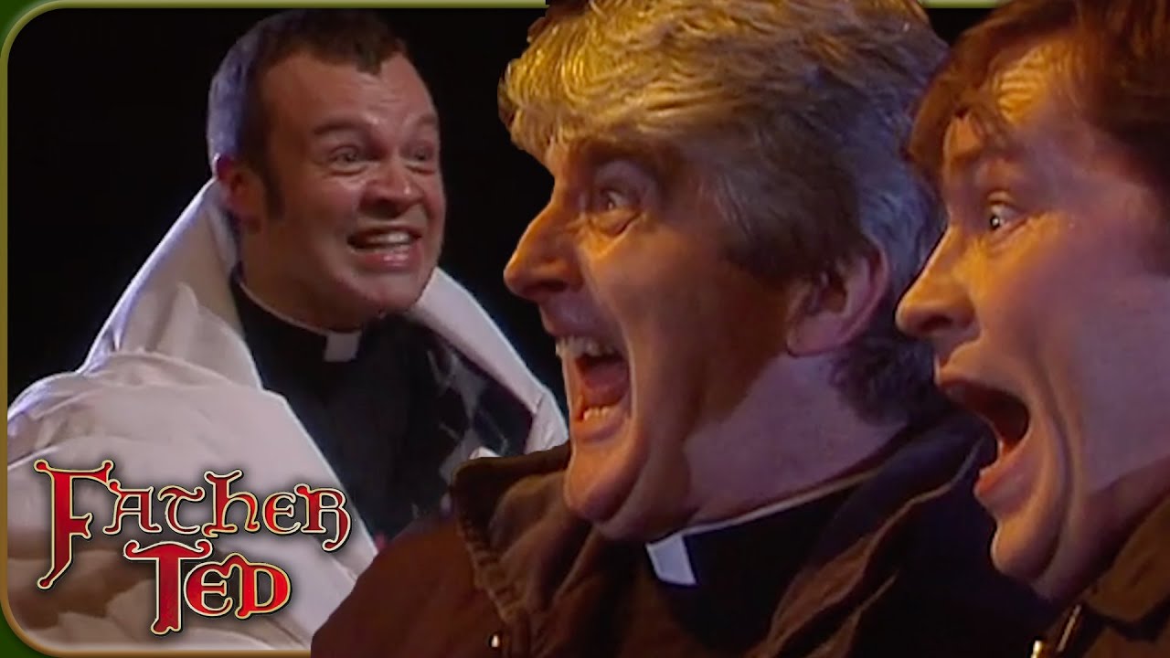 Ted and Dougal Get Stuck In The Caves | Father Ted | Hat Trick Comedy