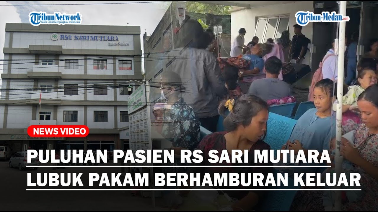 KEBAKARAN AKIBAT KORSLETING LISTRIK, Puluhan Pasien RS Sari Mutiara Lubuk Pakam Berhamburan Keluar