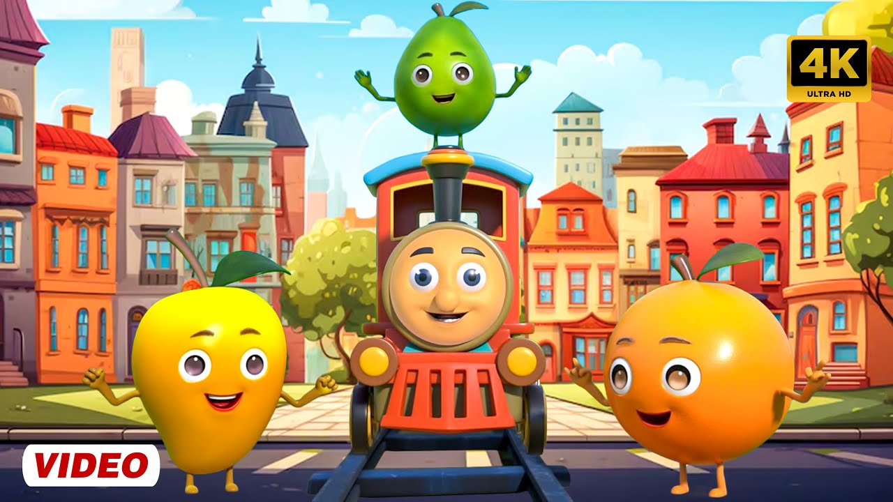 फलों की रेलगाड़ी (छुक छुक रेलगाड़ी) और मनोरंजन से भरपूर राइम्स | Fruits Train | Tim Tim Rhymes