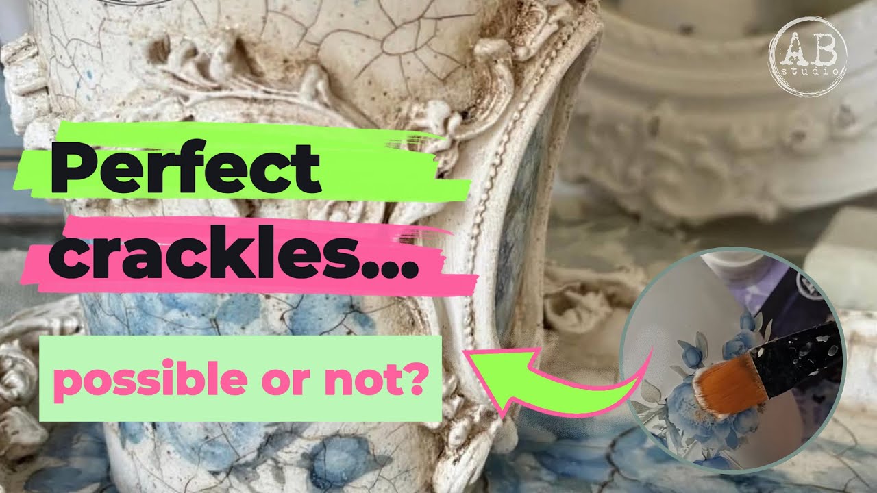 Perfect crackles in decoupage... possible or not? DIY tutorial