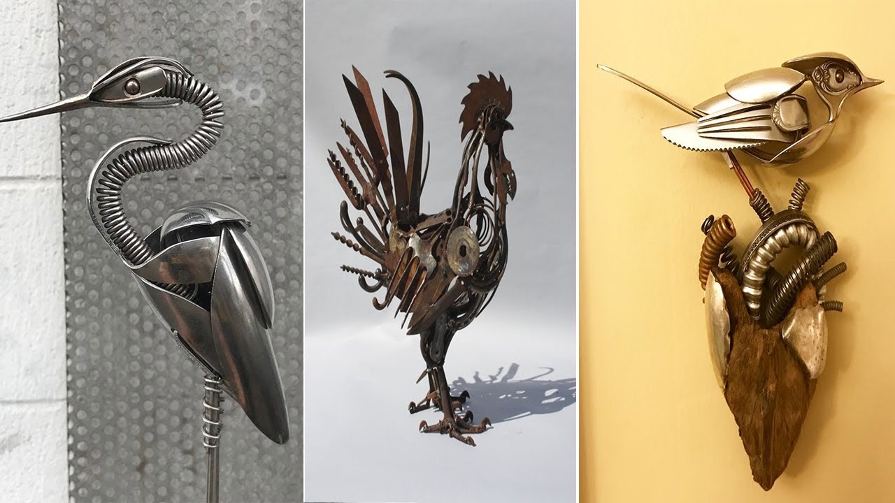 Aves || Arte en metal || ideas reciclaje