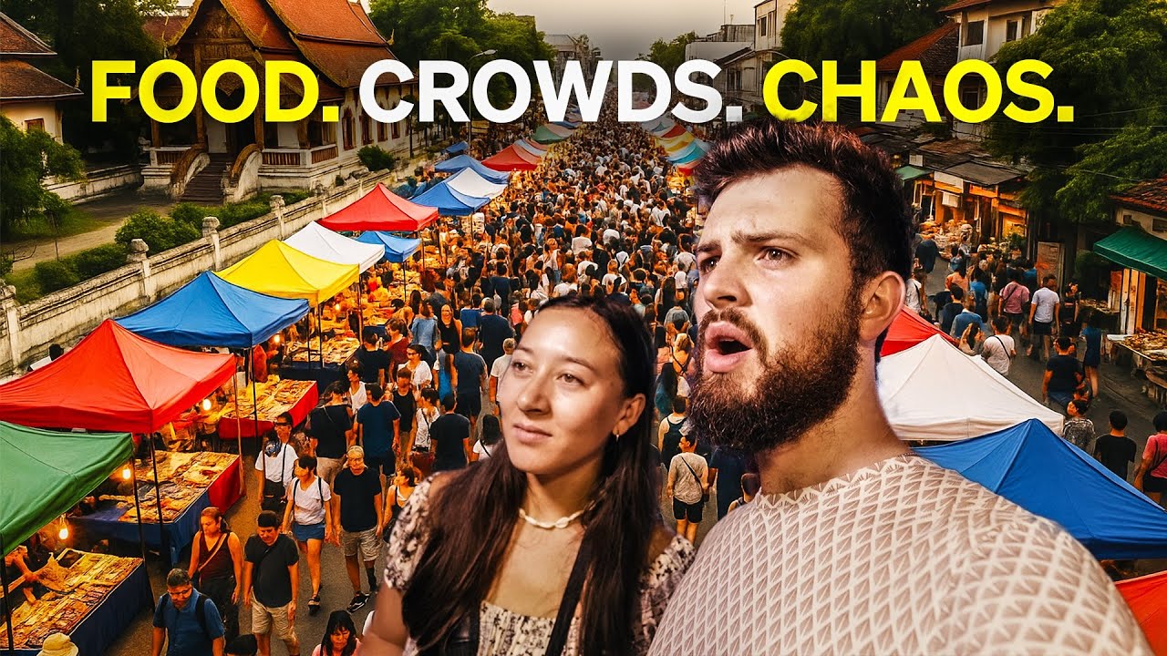 Why THOUSANDS visit this Night Market every Sunday | Chiang Mai Sunday Night Market 🇹🇭