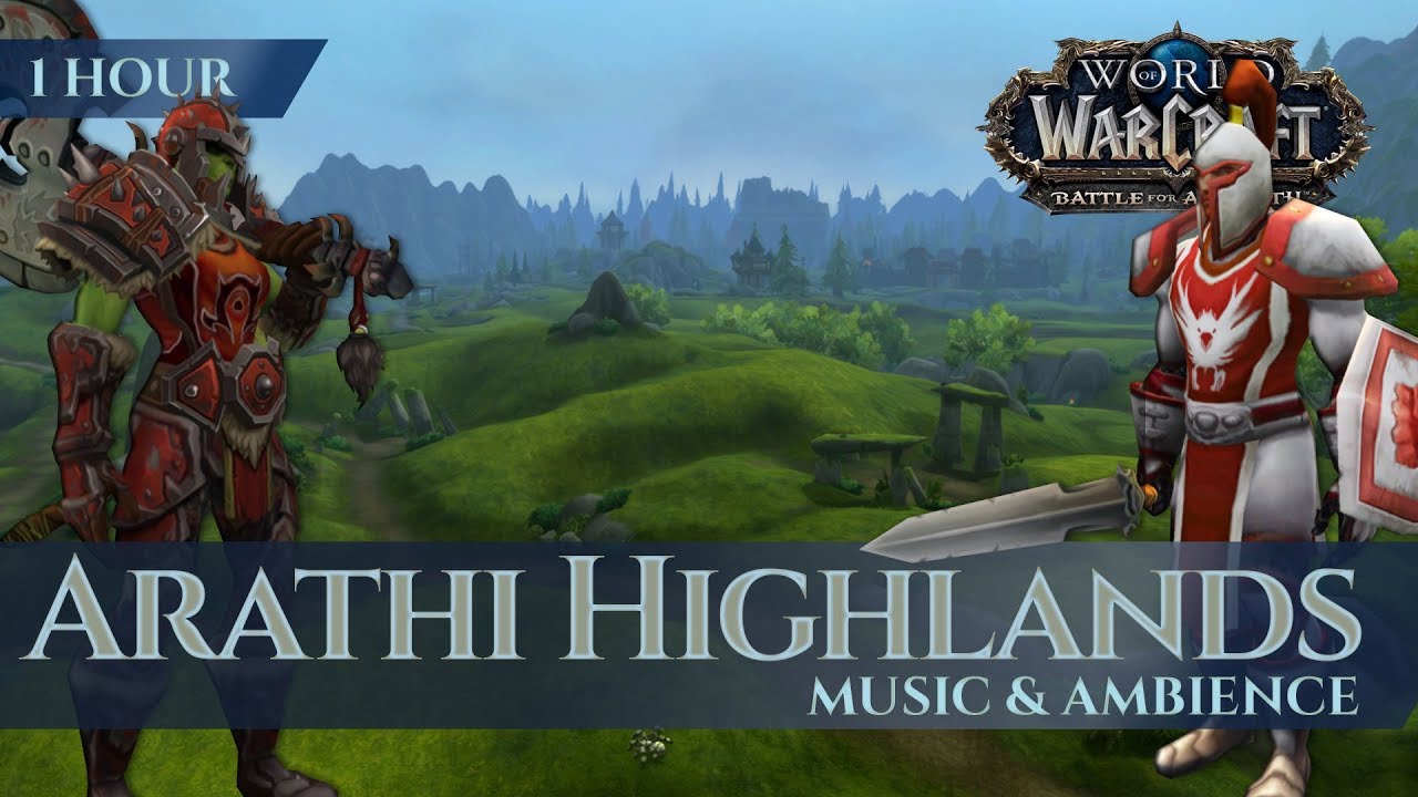 Arathi Highlands -  Music & Ambience (1 hour, 4K, World of Warcraft Battle for Azeroth aka BfA)