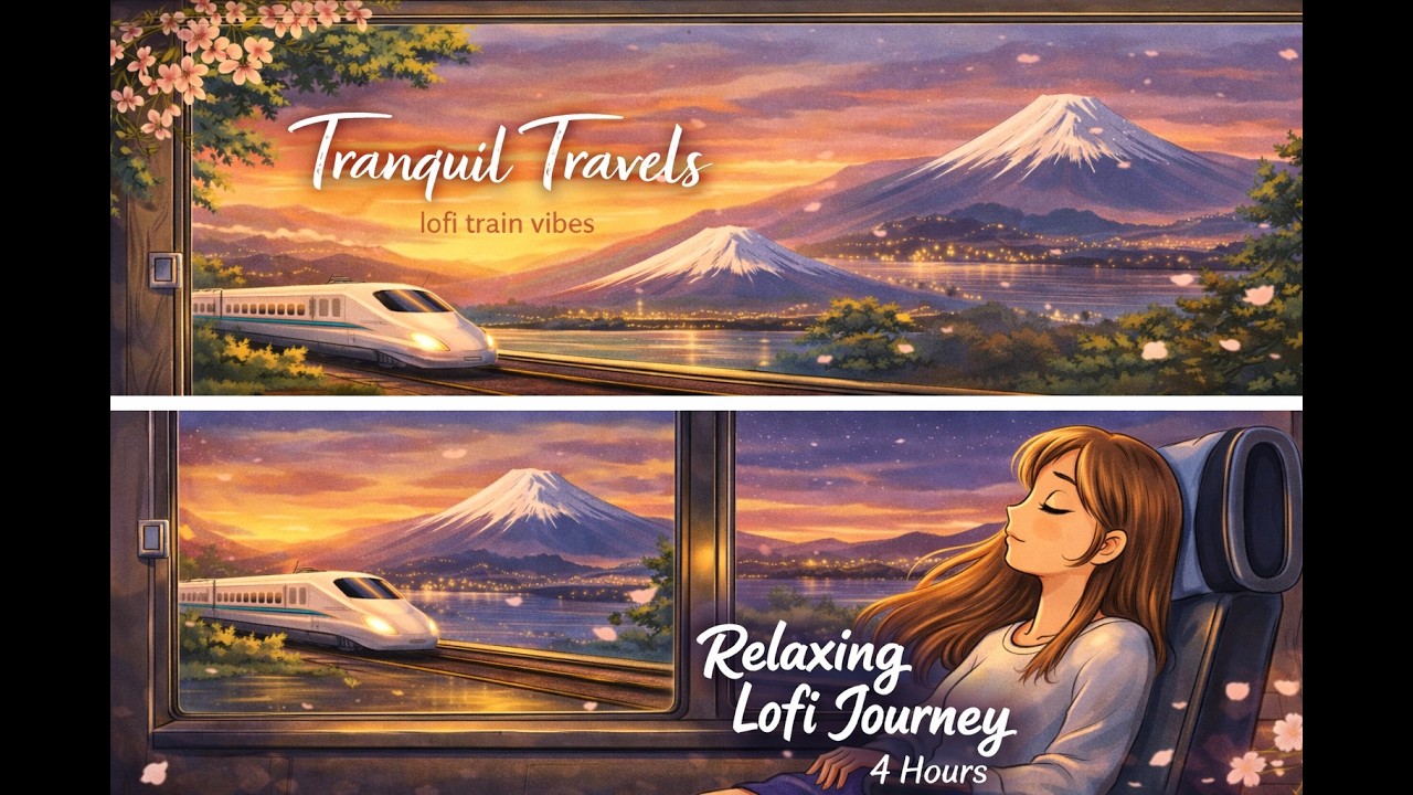 Relaxing Lofi Train Ride in Japan 🚄 | Chill Beats to Study, Work & Sleep