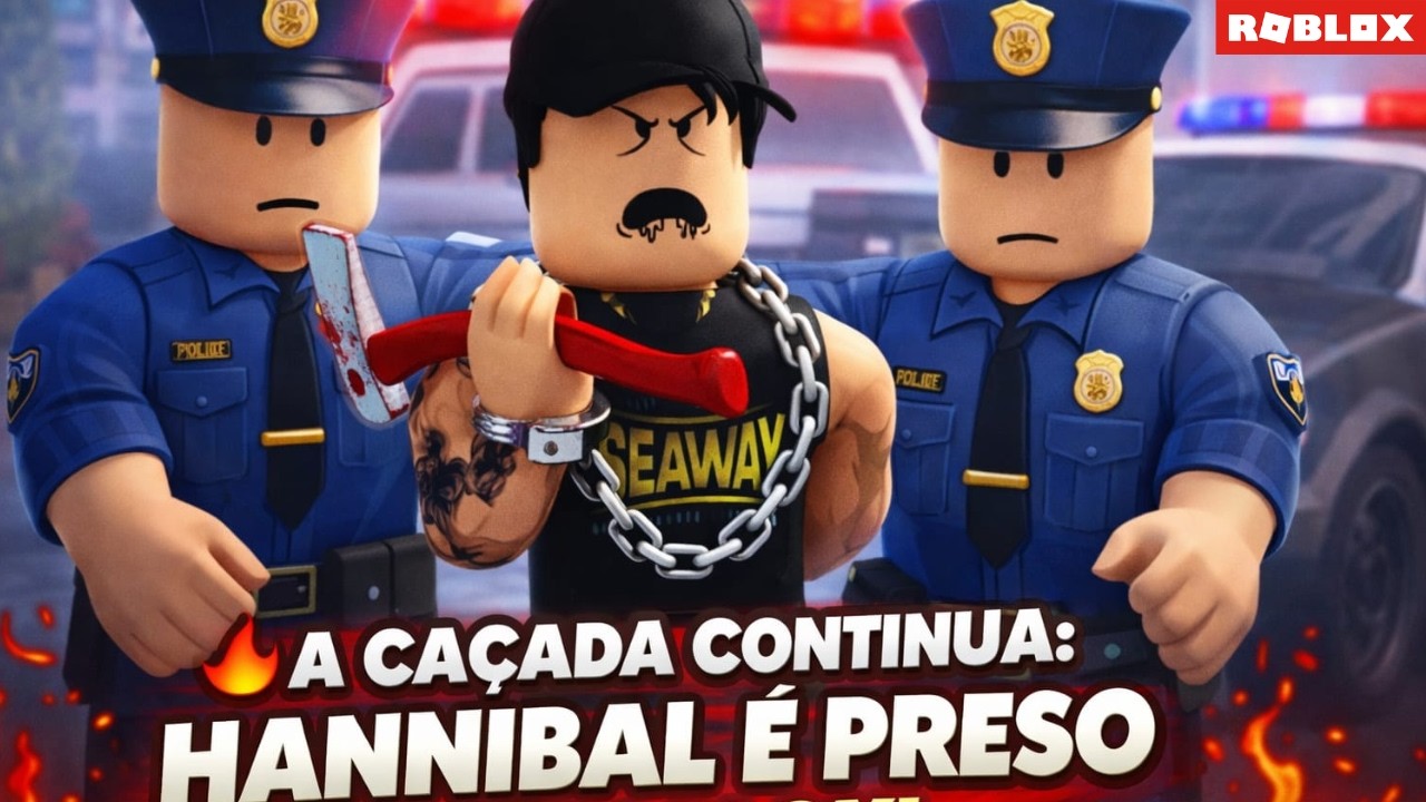👮🏻‍♂️A CAÇADA CONTINUA; 🏃🏻‍➡️HANNIBAL É PRESO! HISTÓRIA DE BROOKHAVEN RP ROBLOX