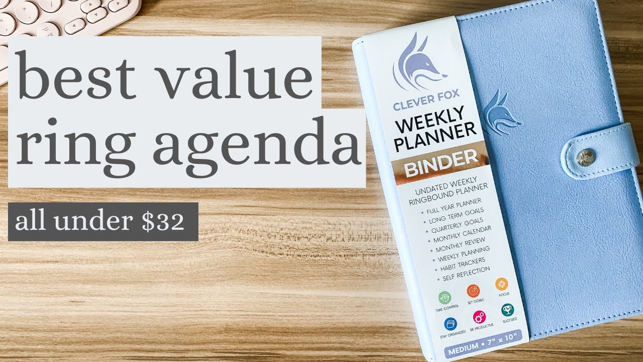 Clever Fox Weekly Planner Binder Review  | Vegan Leather A5 Ring Agenda | Budget Friendly Planner