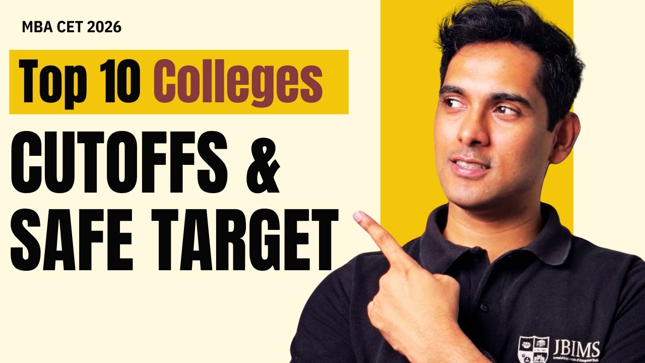 MBA CET Cutoffs | Top 10 Colleges + Safe Target Percentile