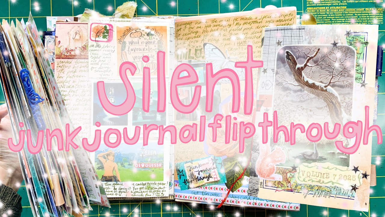No Talking Completed Junk Journal Flip Through 