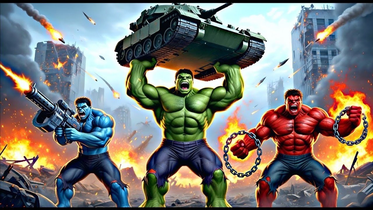 Unexpected Team-Up: Spider-Man, Joker & Iron Man vs Red Hulk | AI Motion Story