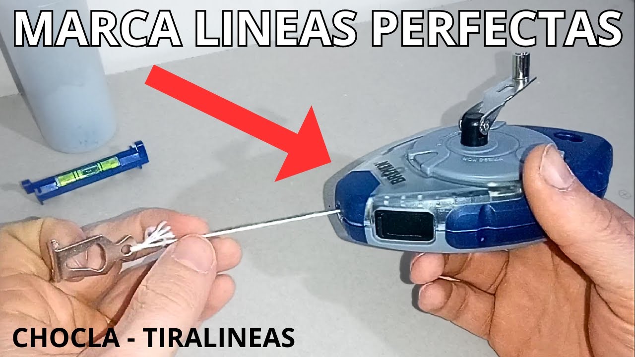 POCOS CONOCEN ESTA INCREÍBLE HERRAMIENTA - que es una chocla o trazadora lineas de tiza