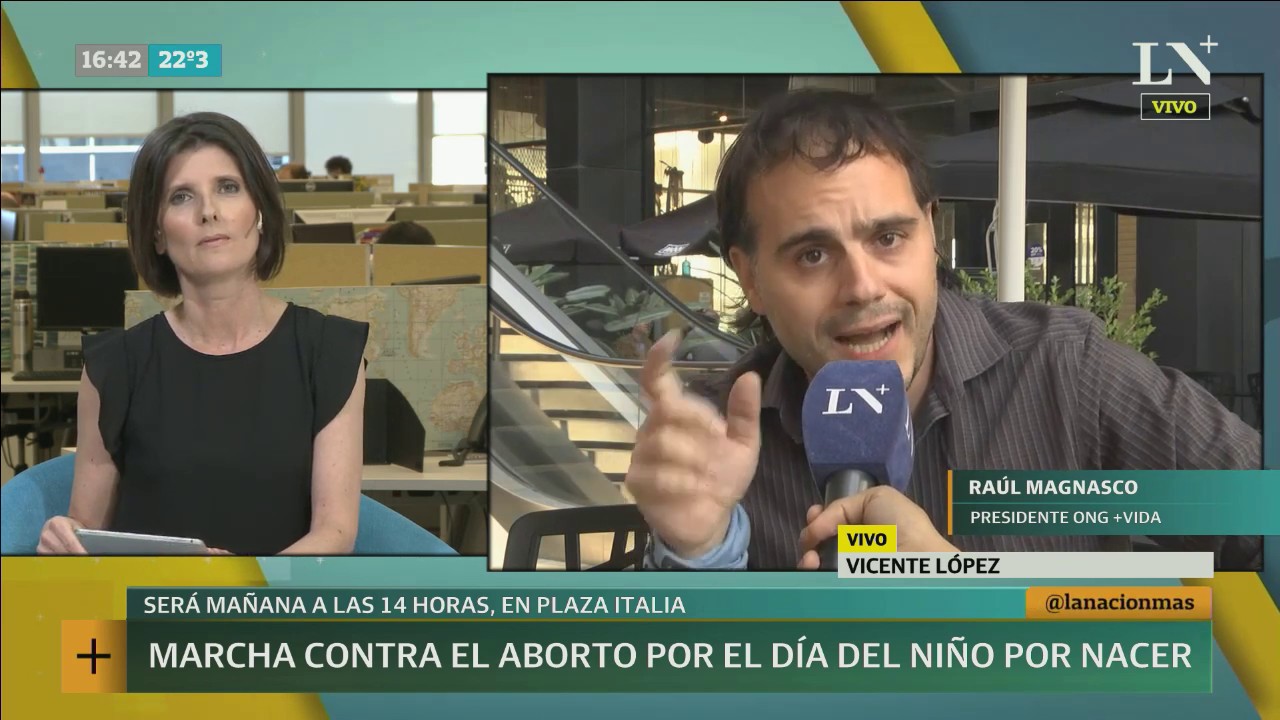 Charla sobre el aborto con un dirigente del movimiento Provida