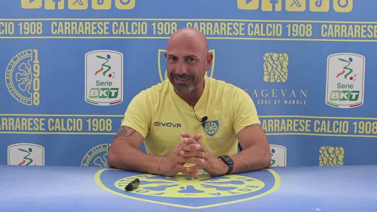 Cesena-Carrarese, la conferenza stampa pre match di mister Calabro