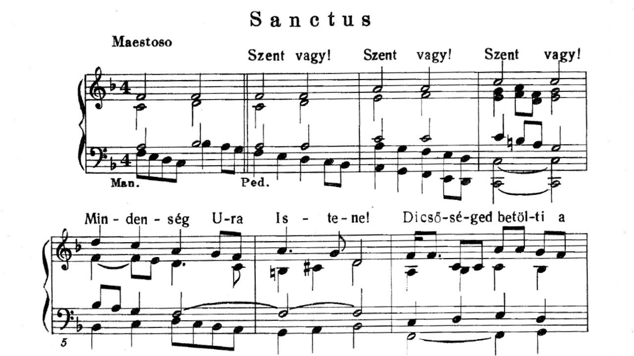 Mercedes mise (Werner Alajos) - Sanctus
