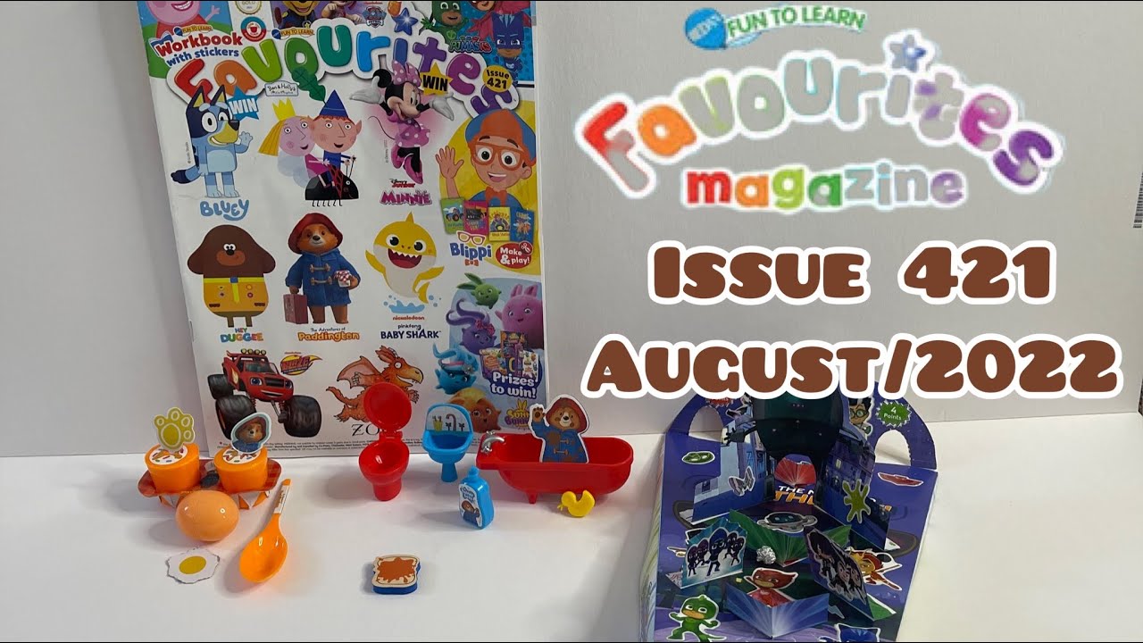Favourites magazine, Issue  421August/2022, with 2 Paddington toy set