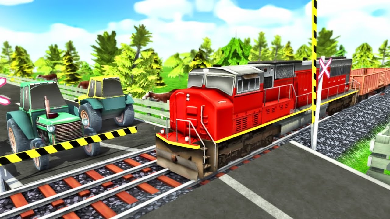 Local Train Game: Railroad Crossing Tractor Traffic Simulator - Android GamePlay