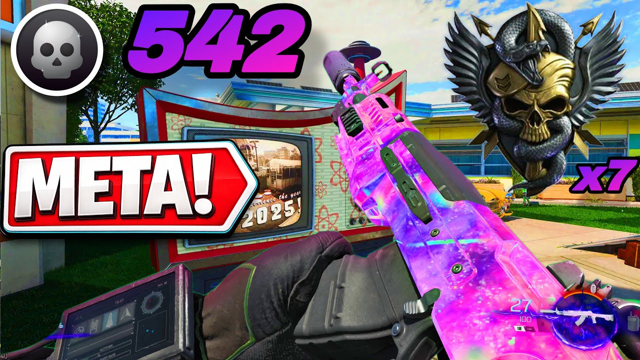 542 убийства + 7 ядерных ударов с помощью сверхмощного AN-94 на карте NUKETOWN🤯 (геймплей многопо...