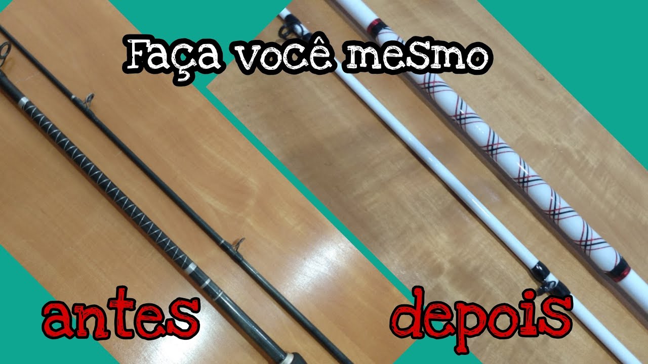 Manutenção: Reformando a vara de pesca.