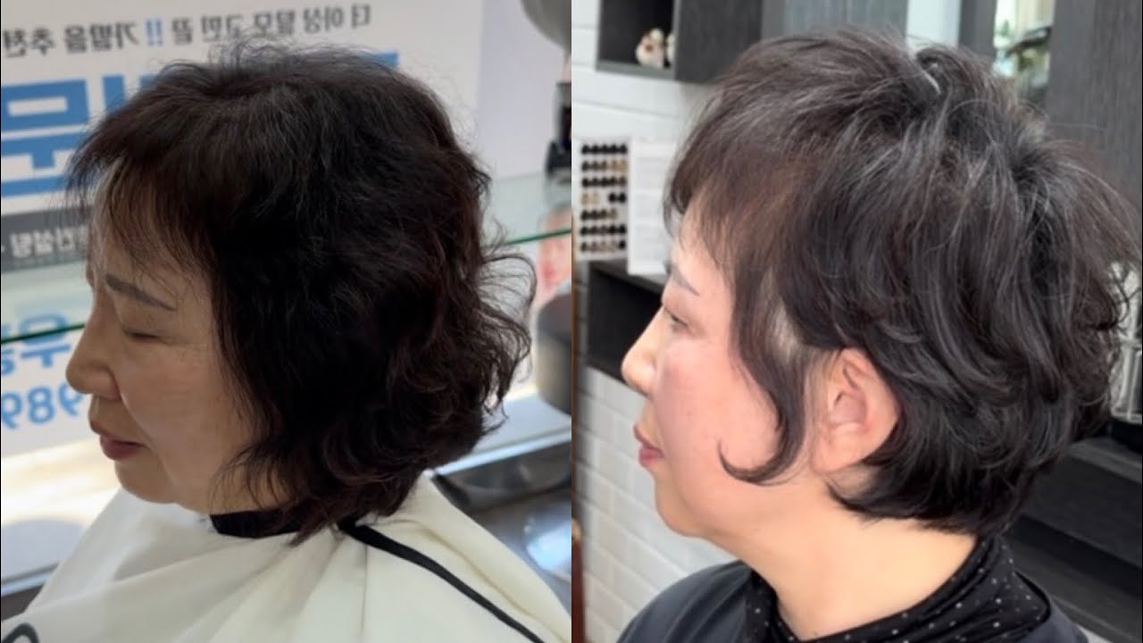 평범한 동네 어머니에서 세련된 누님으로…커트 하나로 이미지가 이렇게 달라 집니다.￼