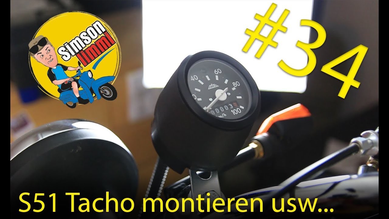 Simson S51 Neuaufbau Teil 34 - der Tacho und die Endmontage