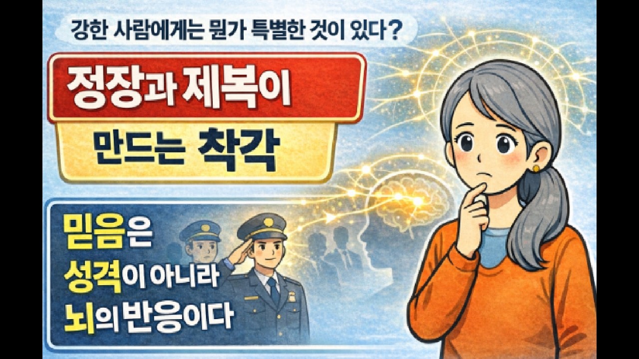강한 사람에겐 뭔가 특별한 것이 있을까? 경찰관 제목과 의사 가운이  만드는 착각,우리는 왜 강해 보이면 고개를 끄덕일까, 권위에 자동 반응하는 진짜 이유
