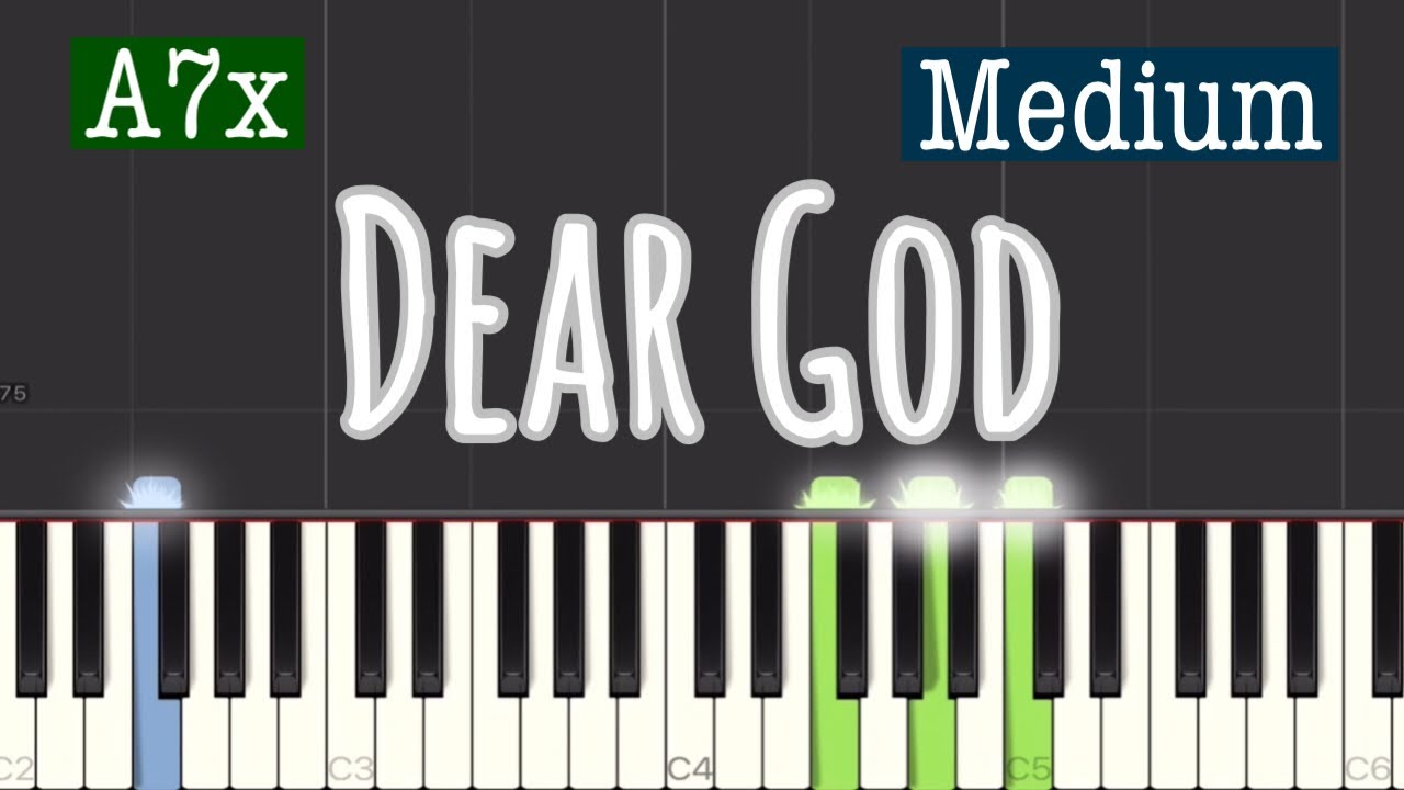 Avenged Sevenfold - Dear God Piano Tutorial | Medium