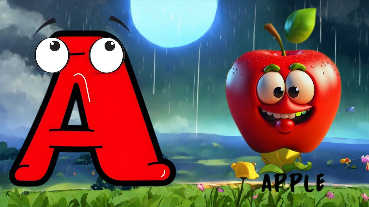 A for Apple Song 🍎 | Bachchon Ki Pyaari BCD alphabet learning rhymes with dotted lines
