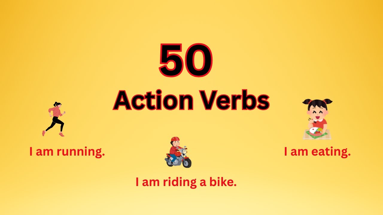 Action Verbs for Kids | I am Running, I am Jumping | English Learning