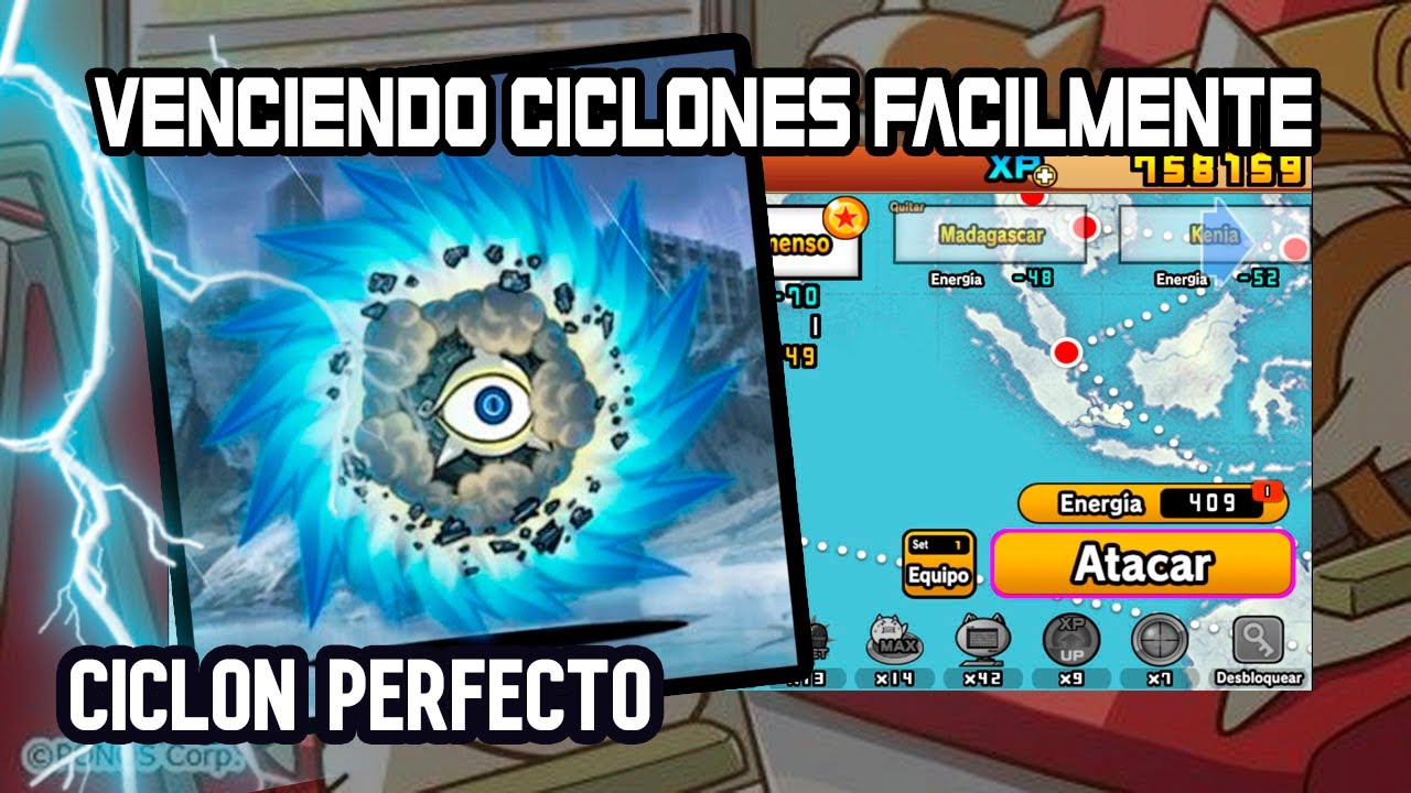 The Battle Cats en español Como vencer al Ciclon Perfecto Facilmente (Beat Perfect Cyclone)