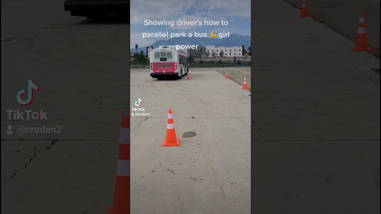 Parallel parking a bus