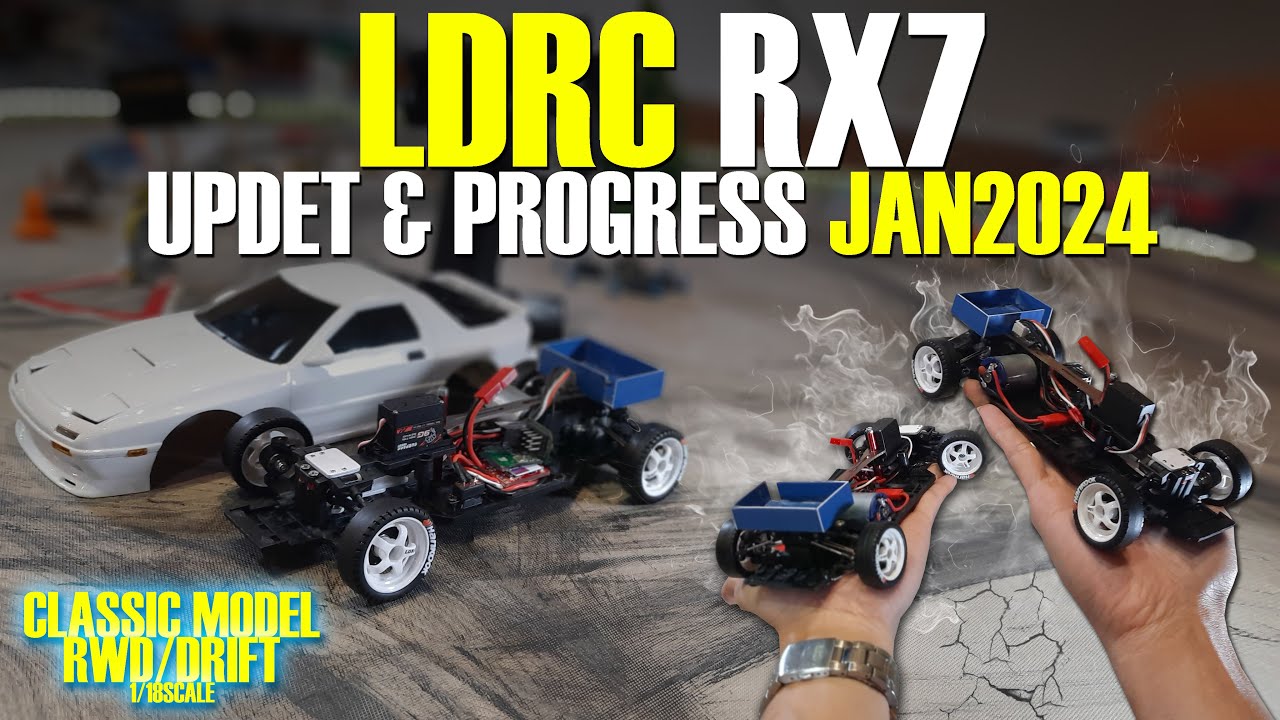 LDRC RX7 1/18 GEN2 [ PEMBARUAN ]  ESC20A WITH DASMICRO GYRO V3/5 [ SIMPLE SETUP ] BRUSHED SETUP