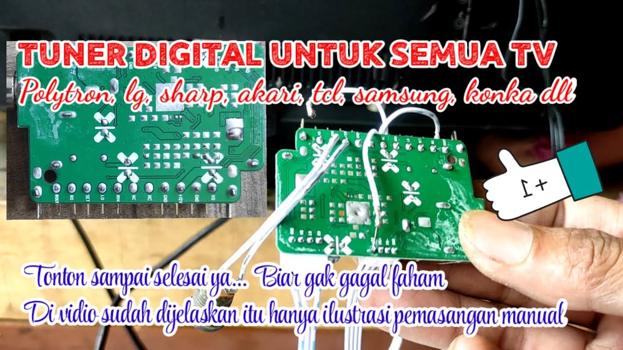tuner tv digital untuk semua tv tabung, tv led, lcd dan plasma