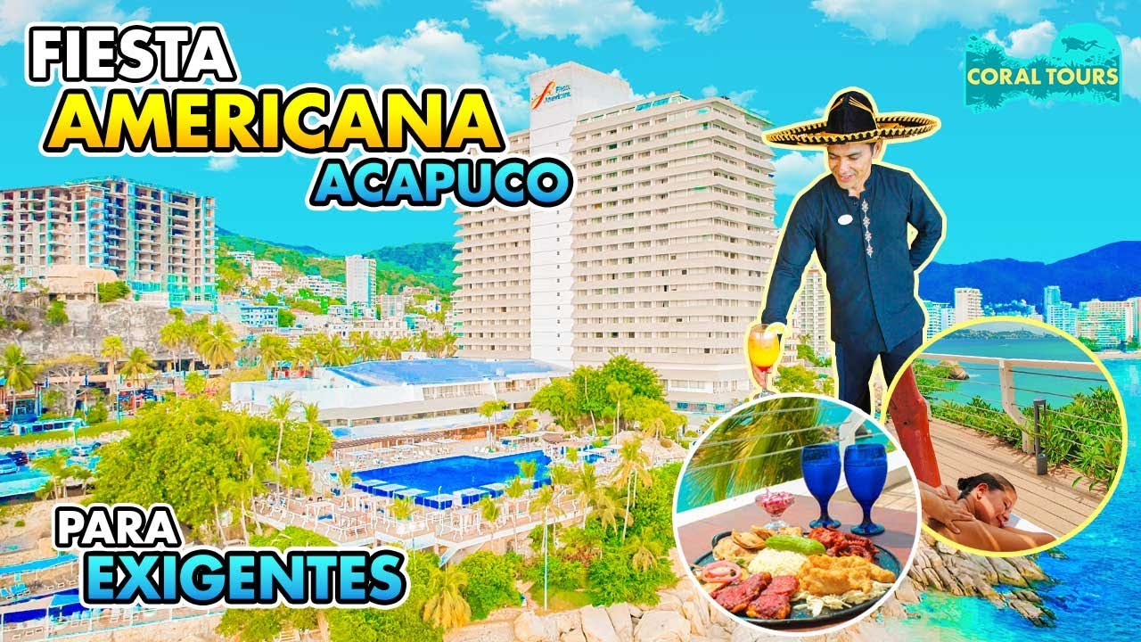 Hotel Fiesta Americana Acapulco 🤩 de LO MEJOR en instalaciones 🏨👌
