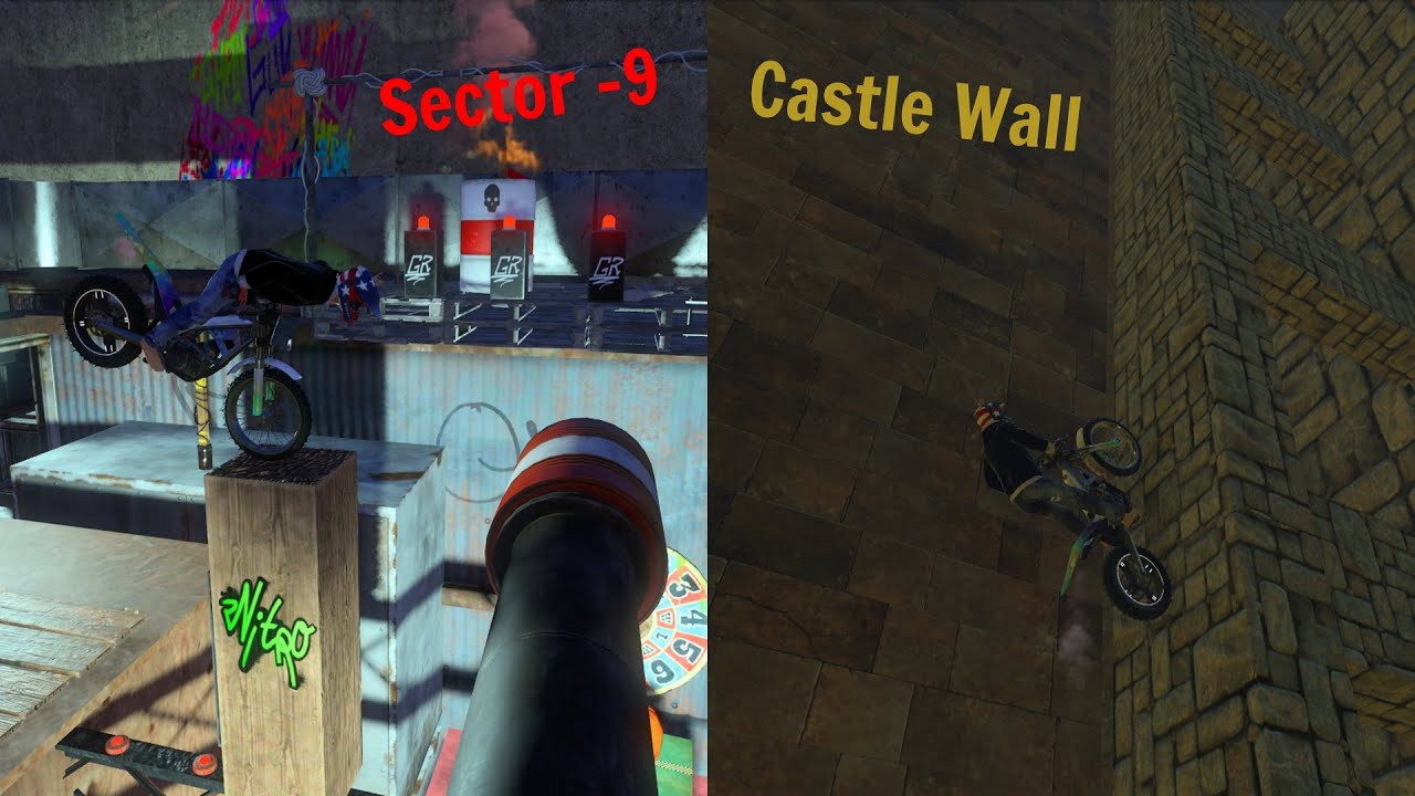 Trials Rising - Sector -9/Castle Wall (Ninja Level 4's)