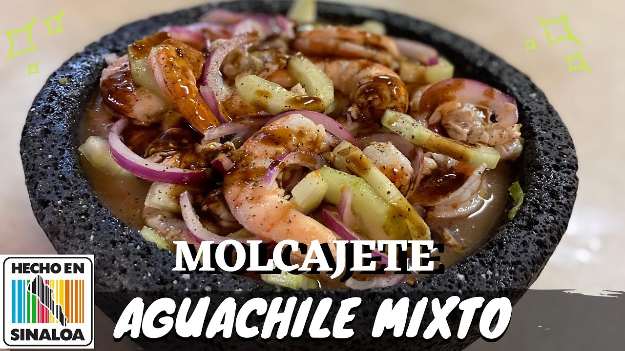 AGUACHILE MIXTO EN MOLCAJETE - Estilo Sinaloa