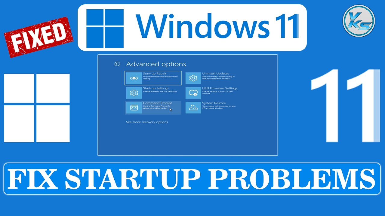 ✅ How To Fix Windows 11 Startup Problems